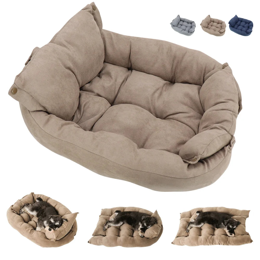 Cama multifunción 3 en 1 para perros y gatos, cálida y suave, para invierno, para cachorros y gatitos.