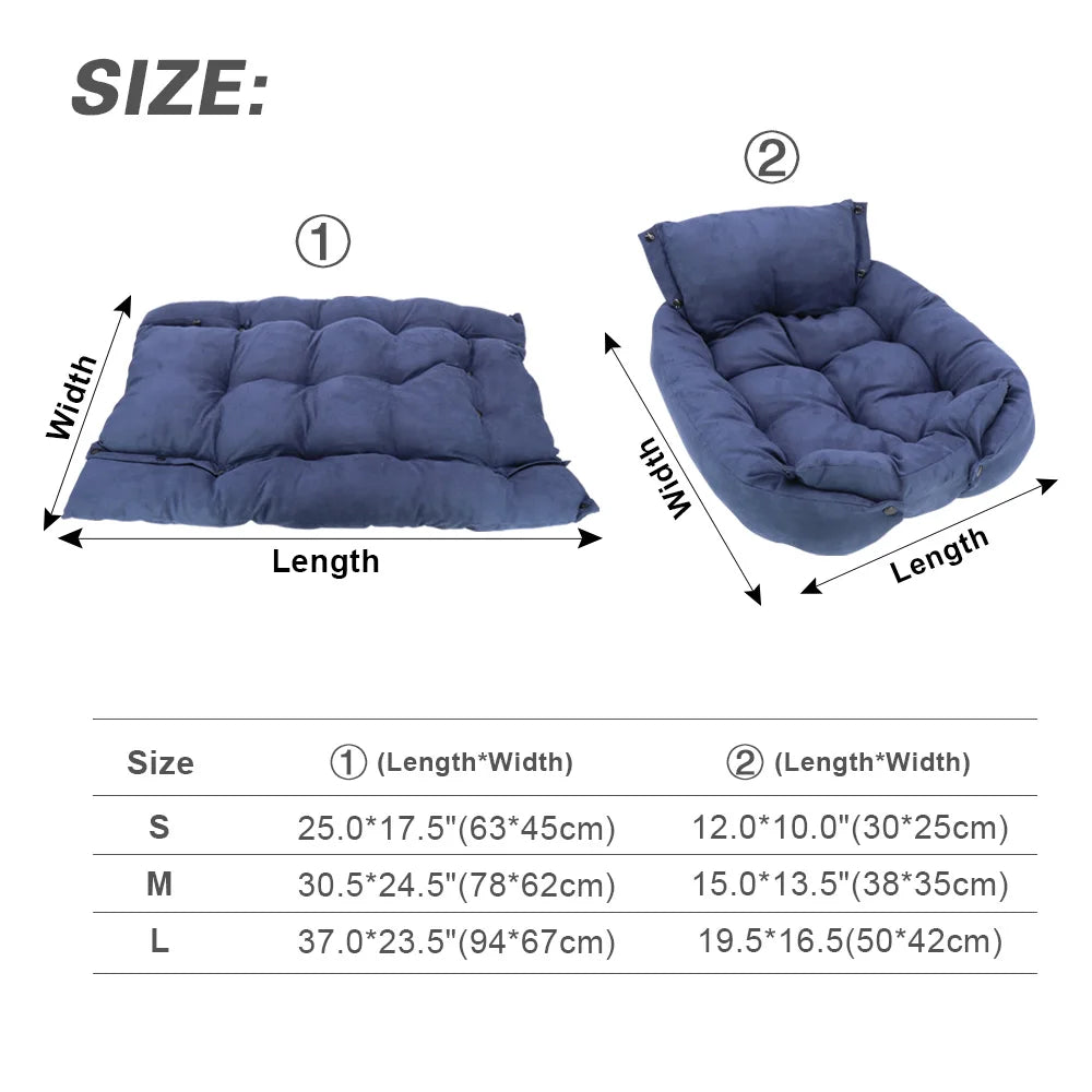Cama multifunción 3 en 1 para perros y gatos, cálida y suave, para invierno, para cachorros y gatitos.
