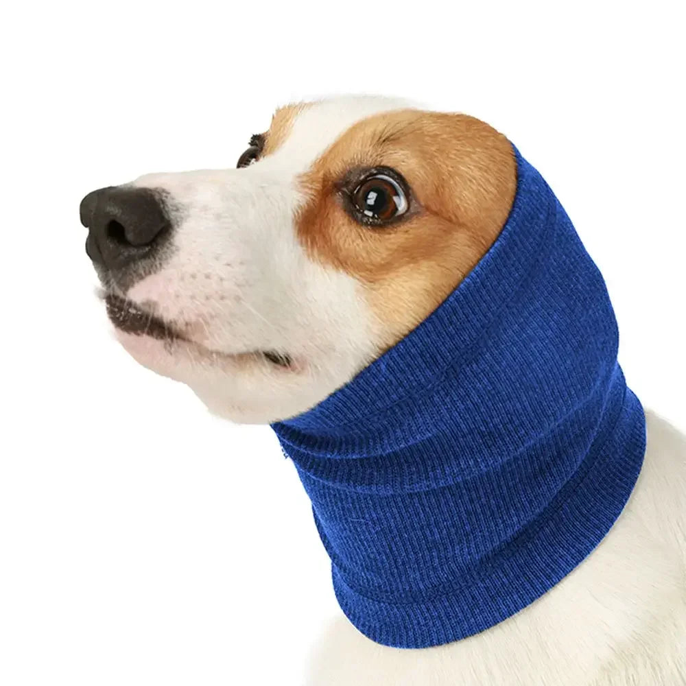 Orejeras para el cuidado de perros, suaves, cálidas y a prueba de ruido, gorro de tela para mascotas, para el aseo, el baño, el secado y la funda para mascotas.