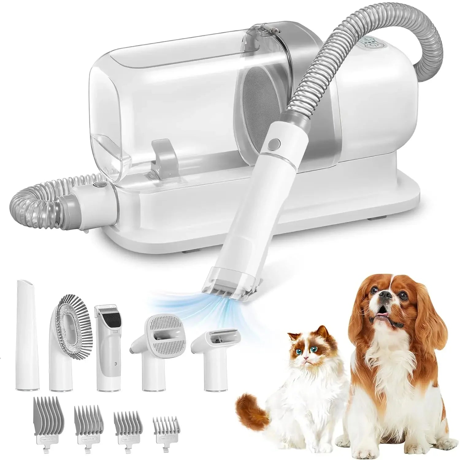 Aspiradora para perros y kit de aseo para mascotas con capacidad de 2,3 L